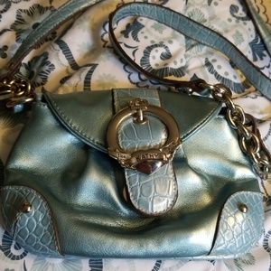 Gently used Metallic Blue Kathy Van Zeeland Purse